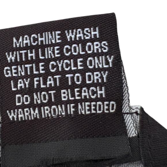 VTG 90s Whimsigoth Boho Black Maxi Skirt Gold Peasant Cotton Hippie Festival XL - Picture 6 of 7